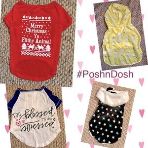 PUPPY READY!🐶4 NWOT Doggie Outfits -- Absolutely Adorable!